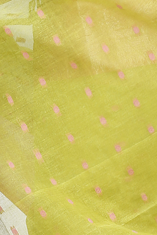 Olive Green Pure Cotton Griva Tant Saree (915)